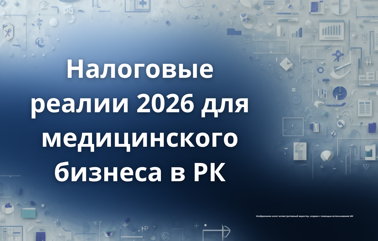 Новые налоговые реалии 2026&nbsp;года для медицинского бизнеса в РК